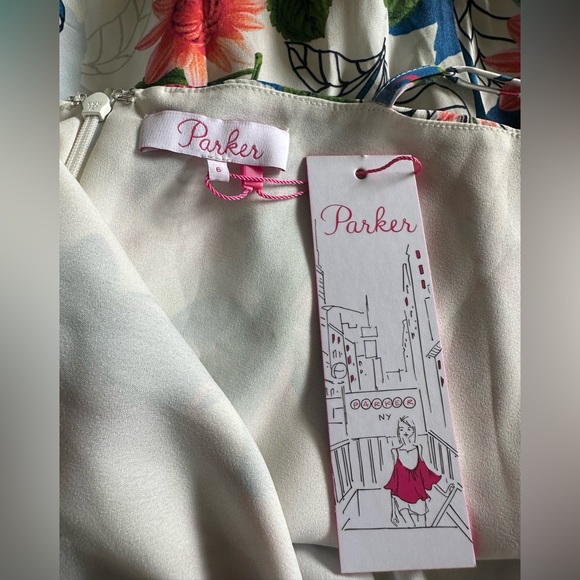 Parker Knox Ruffle Dress in Floral Fiesta Size 6 New With Tag - Picture 5 of 6